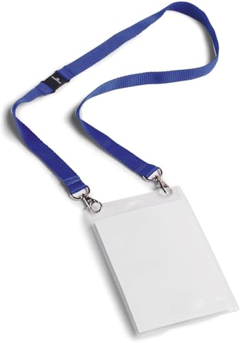 Durable Event-Namensschild A6 mit Textilband Duo, 10 Stück, dunkelblau, 852507 Durable Event-Namensschild A6 mit Textilband Duo, 10 Stück, dunkelblau, 852507 von Durable