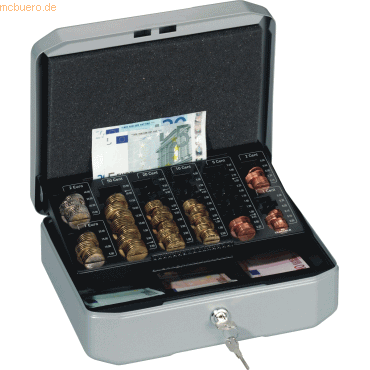 Durable Geldkassette Euroboxx HxBxT 100x283x225mm grau von Durable