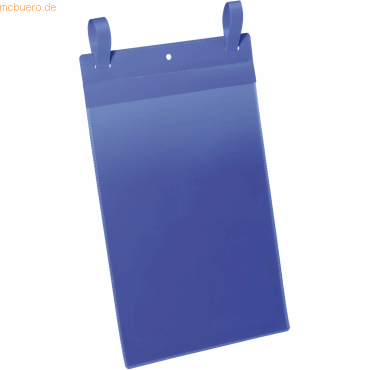 Durable Gitterboxtaschen mit Laschen A4 blau VE=50 Stück von Durable