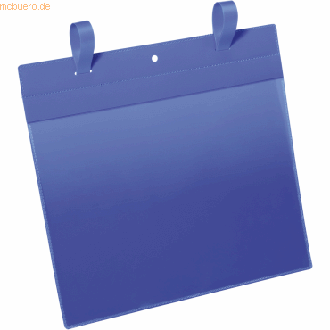 Durable Gitterboxtaschen mit Laschen A4 quer blau VE=50 Stück von Durable
