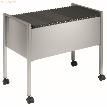 Durable Hängemappenwagen Eco 80 A4 metallic silber von Durable