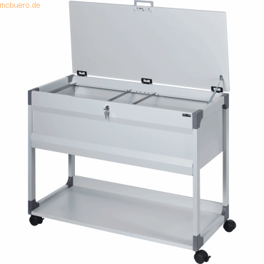 Durable Hängemappenwagen System File Trolley 100 Multi Top für 100 Map von Durable