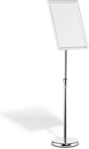 Durable Info-Bodenständer mit Aluminium Klapprahmen A3, robust, 1 Stück, silber eloxiert, 479923 Durable Info-Bodenständer mit Aluminium Klapprahmen A3, robust, 1 Stück, silber eloxiert, 479923 von Durable