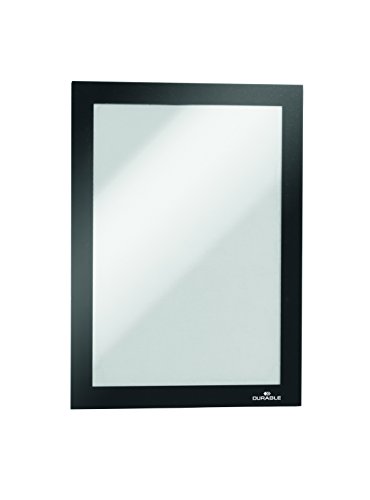 Durable Info-Rahmen Duraframe (A5, selbstklebend mit Magnetverschluss) 1 Stück, schwarz, 489801 von Durable