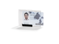 Durable Kartenhalter PUSHBOX MONO, Abzeichen, Landschaft, Transparent, Seite, 87 mm, 5,4 cm von Durable
