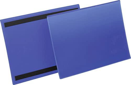 Durable Kennzeichnungstasche (A4 quer) Packung à 50 Stück blau, 174507 von Durable