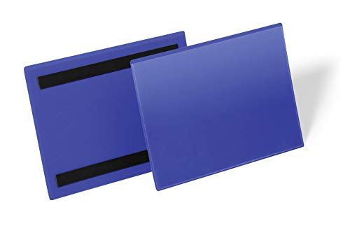 Durable Kennzeichnungstasche (A5 quer) Packung à 50 Stück, blau, 174307 von Durable