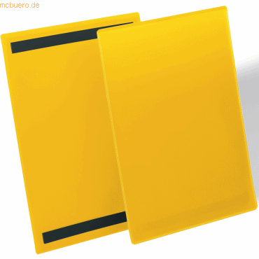 Durable Kennzeichnungstasche magnetisch A4 hoch PP dokumentenecht gelb von Durable