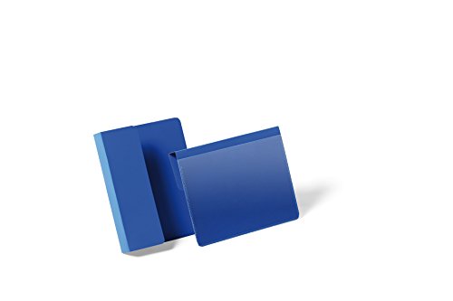Durable Kennzeichnungstasche mit Falz, für Etiketten und Dokumente in A6 quer, Packung à 50 Stück, dunkelblau, 172107 Durable Kennzeichnungstasche mit Falz, für Etiketten und Dokumente in A6 quer, Packung à 50 Stück, dunkelblau, 172107 von Durable