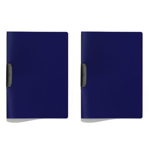 Durable Klemm-Mappe Duraswing, bis 30 Blatt A4, dunkelblau, 10er Packung, 229507 von Durable