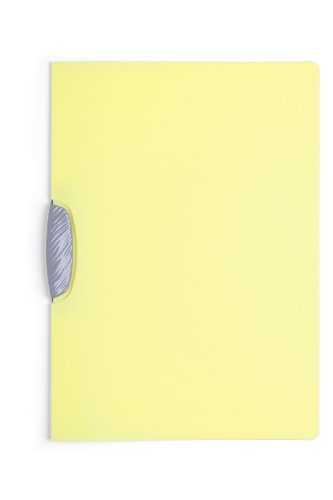 Durable Klemm-Mappe Swingclip Color aus PP, bis zu 30 Blatt, DIN A4, 25-er Packung, gelb, 226604 von Durable