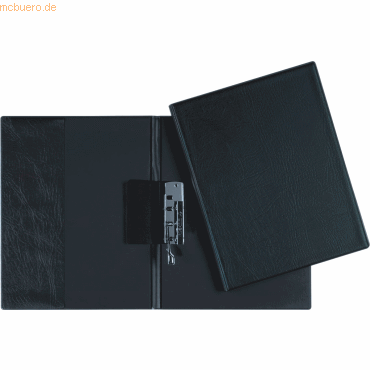 Durable Klemmhebel-Mappe Kunststoff für 100 Blatt A4 schwarz von Durable