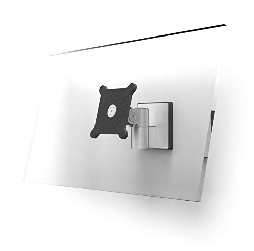 Durable Monitor Wandhalterung, 360° drehbar, neigbar, für VESA Bildschirme 21-27", silber, 508923 von Durable