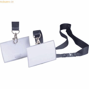 Durable Namensschilder Click Fold 54x90 mit Textilband VE=10 Stück Durable Namensschilder Click Fold 54x90 mit Textilband VE=10 Stück von Durable