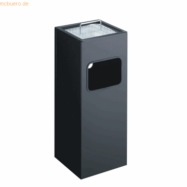 Durable Papierkorb Metall mit Ascher eckig 17+2l schwarz Durable Papierkorb Metall mit Ascher eckig 17+2l schwarz von Durable