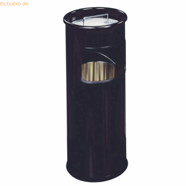 Durable Papierkorb Metall mit Ascher rund 17+2l schwarz Durable Papierkorb Metall mit Ascher rund 17+2l schwarz von Durable
