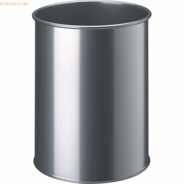 Durable Papierkorb Metall rund 15l metallic silber Durable Papierkorb Metall rund 15l metallic silber von Durable