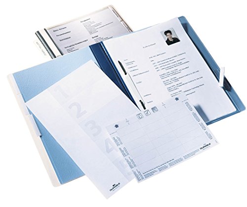 Durable Personalhefter mit Deckblatt und Taben, 5 Unterteilungen, inkl. Hängeschiene, 5 Stück, blau, 255506 Durable Personalhefter mit Deckblatt und Taben, 5 Unterteilungen, inkl. Hängeschiene, 5 Stück, blau, 255506 von Durable