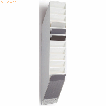 Durable Prospektspender Flexiboxx 12 A4 12 Fächer weiß Durable Prospektspender Flexiboxx 12 A4 12 Fächer weiß von Durable