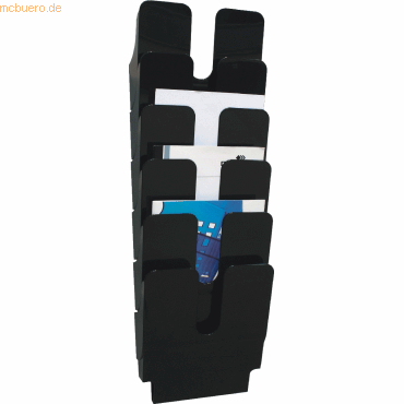 Durable Prospektständerset Flexiplus A4 6-teilig schwarz Durable Prospektständerset Flexiplus A4 6-teilig schwarz von Durable