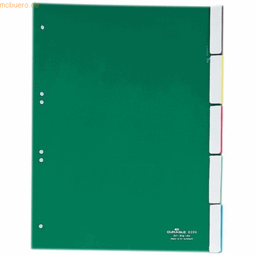Durable Register A4 blanko 5-teilig grün von Durable