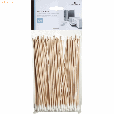 Durable Reinigungsstäbchen Cotton Buds VE=100 Stück Durable Reinigungsstäbchen Cotton Buds VE=100 Stück von Durable