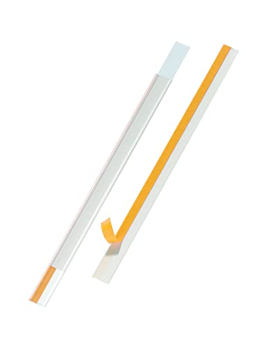 Durable Scannerschienen Scanfix inkl. Etiketten, 1000 x 40 mm, transparent, 25 Stück, 803919 von Durable