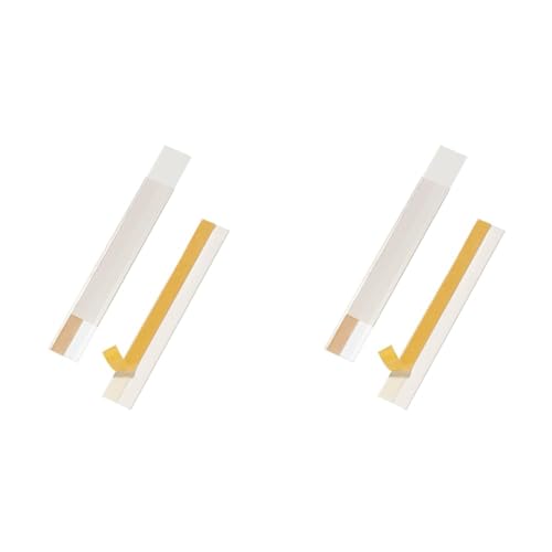 Durable Scannerschienen Scanfix inkl. Etiketten, 200 x 40 mm, transparent, Beutel à 5 Stück, 804619 (Packung mit 2) von Durable