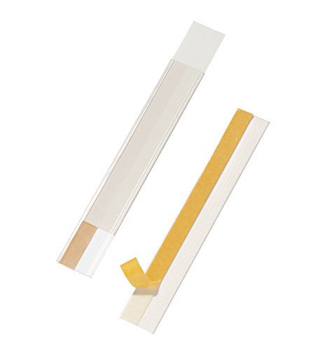 Durable Scannerschienen Scanfix inkl. Etiketten, 200 x 40 mm, transparent, Beutel à 5 Stück, 804619 von Durable