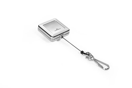 Durable Schlaufenclip JoJo Chrome Quadro (mit Federhaken) silber, 832823 von Durable