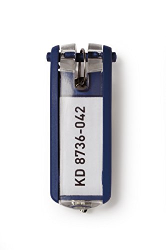 Durable Schlüsselanhänger Key Clip, 6 Stück, dunkelblau, 195707 von Durable
