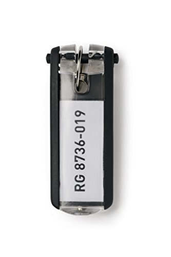 Durable Schlüsselanhänger Key Clip, 6 Stück, schwarz, 195701 von Durable