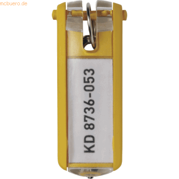 Durable Schlüsselanhänger Key Clip gelb VE=6 Stück Durable Schlüsselanhänger Key Clip gelb VE=6 Stück von Durable