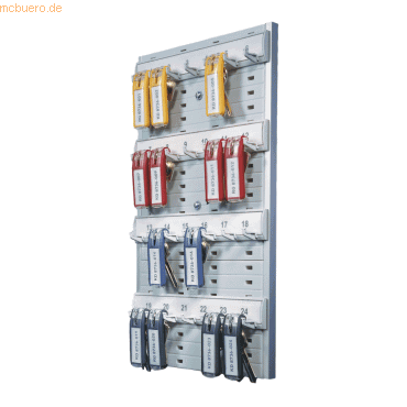 Durable Schlüsselbrett Key Board für 24 Schlüsselanhänger grau 212x32x Durable Schlüsselbrett Key Board für 24 Schlüsselanhänger grau 212x32x von Durable