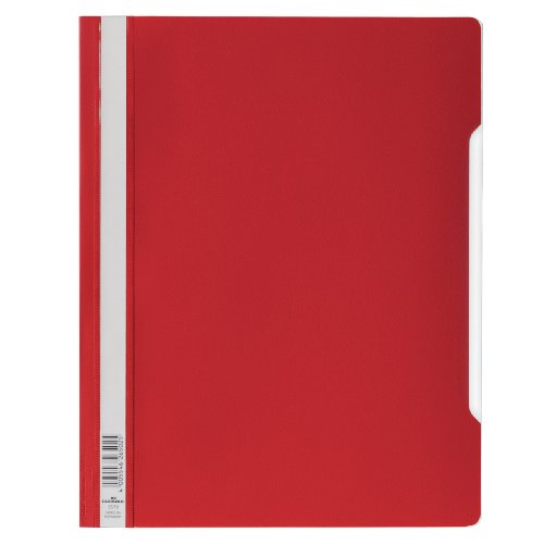 Durable Schnellhefter mit transparentem Deckel, überbreit, 50 Stück, rot, 257003 Durable Schnellhefter mit transparentem Deckel, überbreit, 50 Stück, rot, 257003 von Durable