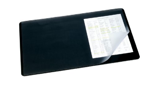 Durable Schreibtischunterlage mit Overlay (40 x 53 cm) 5 Stück schwarz von Durable