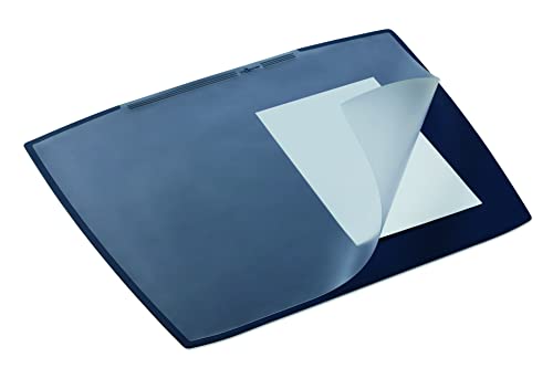 Durable Schreibunterlage Artwork (mit transparenter Abdeckung, 650 x 520 mm) dunkelblau, 720107 von Durable