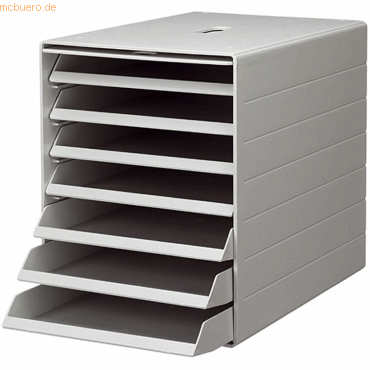 Durable Schubladenbox Idealbox Plus A4 7 Fächer grau von Durable