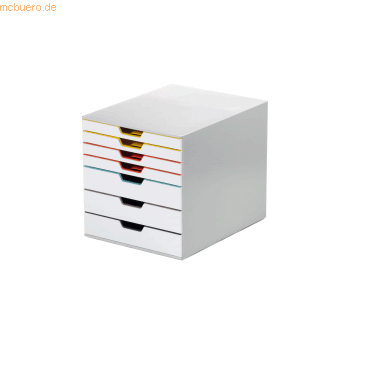 Durable Schubladenbox MIX 7 762727 7 Schübe grau/farbig Durable Schubladenbox MIX 7 762727 7 Schübe grau/farbig von Durable