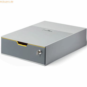 Durable Schubladenbox Varicolor 1 Safe A4 1 Fach geschlossen 77mm grau Durable Schubladenbox Varicolor 1 Safe A4 1 Fach geschlossen 77mm grau von Durable
