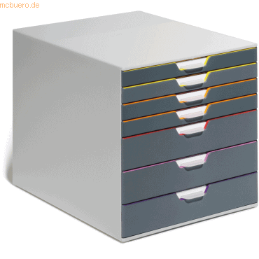 Durable Schubladenbox Varicolor 7 7 Fächer grau/farbiger Verlauf Durable Schubladenbox Varicolor 7 7 Fächer grau/farbiger Verlauf von Durable