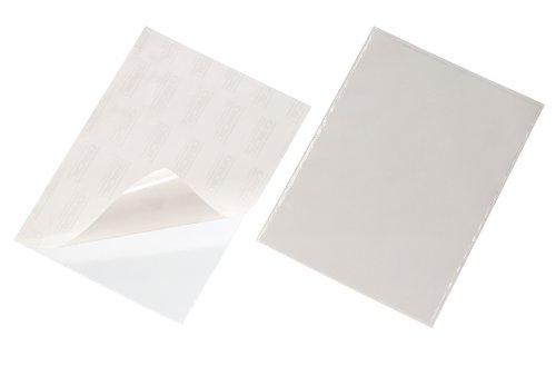 Durable Selbstklebetasche Pocketfix, für Dokumente A4, Beutel à 3 Stück, transparent, 809519 von Durable