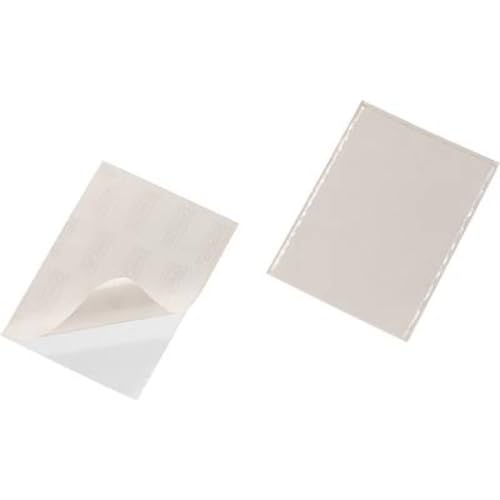 Durable Selbstklebetasche Pocketfix, für Dokumente A5, 25 Stück, transparent, 829419 von Durable