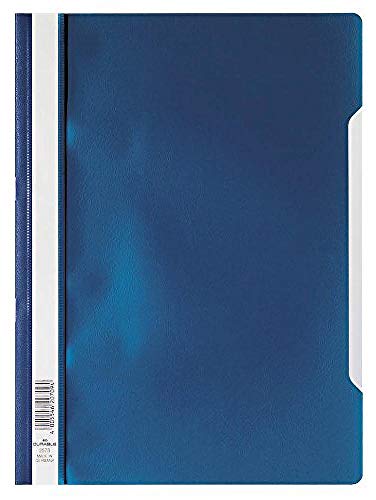 Durable Sichthefter (A4 Standard, PP) 25er Packung dunkelblau, 252307 von Durable