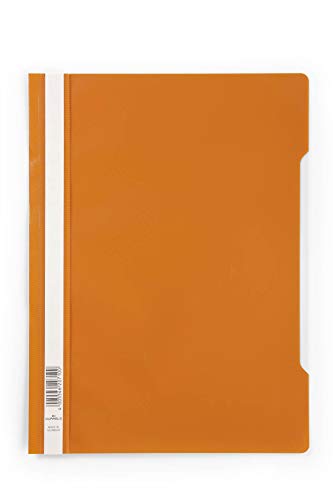 Durable Sichthefter A4 Standard PP, 227 x 310 mm, orange, 50er Packung, 257309 von Durable