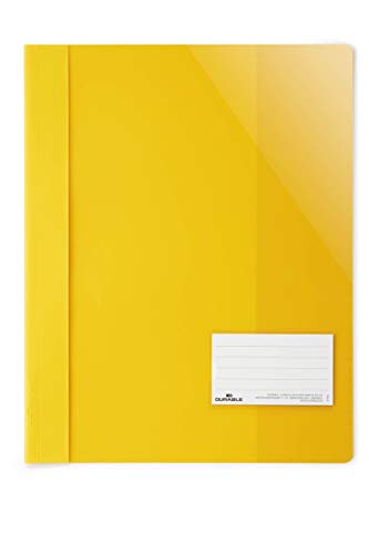 Durable Sichthefter für Din A4, Überbreite, gelb, 25er Packung, 269004 von Durable