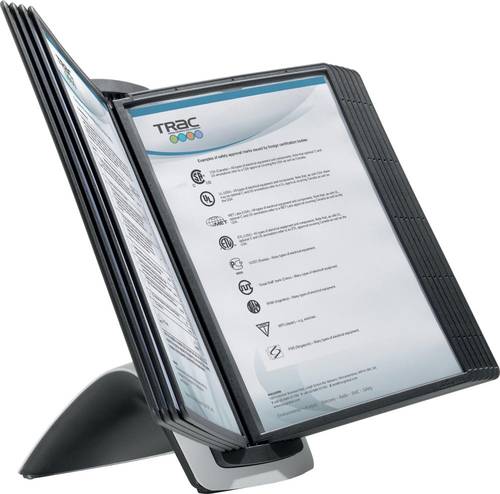 Durable Sichttafelständer SHERPA STYLE TABLE 10 - 5855 Schwarz DIN A4 Anzahl der mitgelieferten Sic von Durable