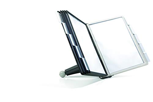 Durable Sichttafelsystem Sherpa Table mit 10 Sichttafeln, 1 Stück, schwarz/grau, 563222 von Durable