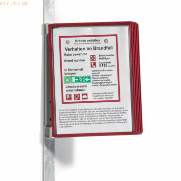 Durable Sichttafelsystem Vario Magnet Wall 5 grau 5 Tafeln rot Durable Sichttafelsystem Vario Magnet Wall 5 grau 5 Tafeln rot von Durable