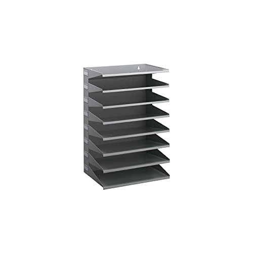 Durable Sortierreck (mit 8 Ablagefächern), für Tisch oder Wand, grau, 336110 von Durable